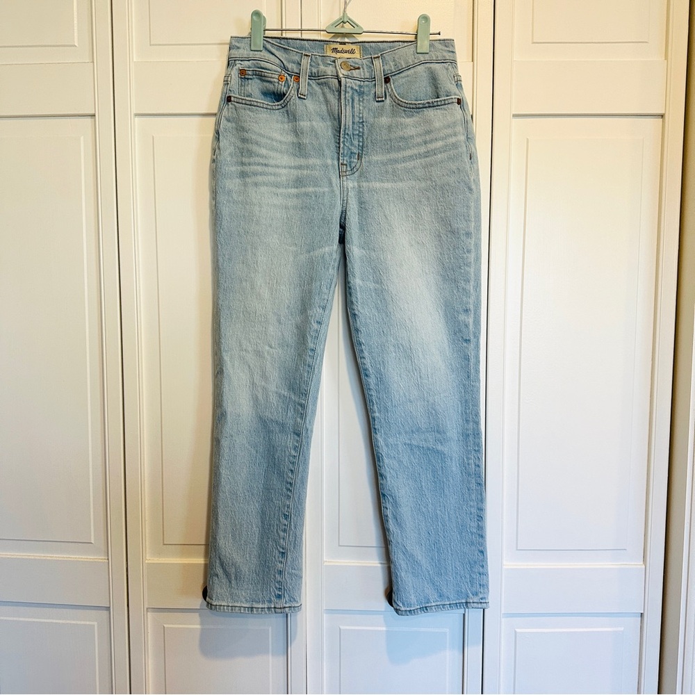 Madewell Petite Vintage Straight High Waist Light Wash Women's Jeans